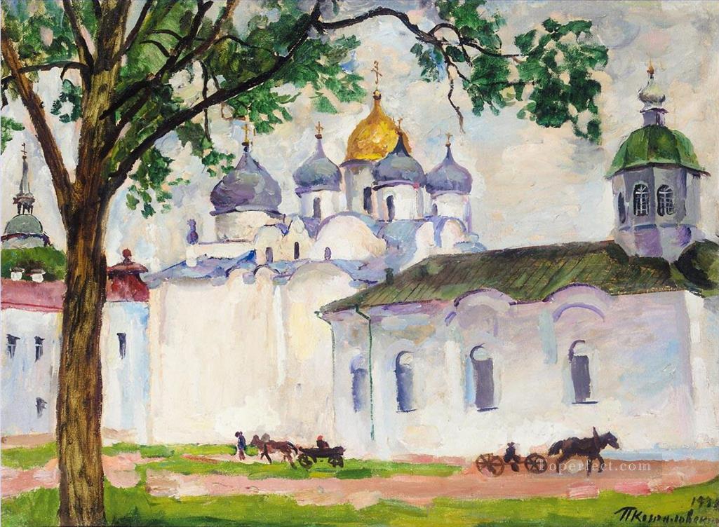 聖ソフィア大聖堂 ノヴゴロド ペトル・ペトロヴィッチ・コンチャロフスキー油絵